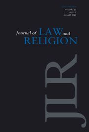 Journal of Law and Religion Volume 35 - Issue 2 -