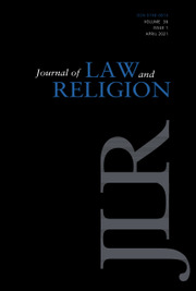 Journal of Law and Religion Volume 36 - Issue 1 -