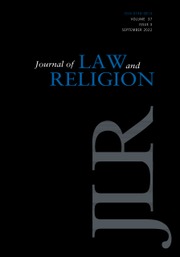 Journal of Law and Religion Volume 37 - Issue 3 -