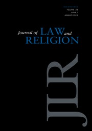 Journal of Law and Religion Volume 38 - Issue 1 -