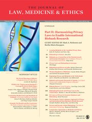 Journal of Law, Medicine & Ethics Volume 44 - Issue 1 -  Part II: Harmonizing Privacy Laws to Enable International Biobank Research