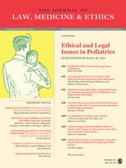 Journal of Law, Medicine & Ethics Volume 44 - Issue 2 -  Ethical and Legal Issues in Pediatrics