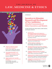 Journal of Law, Medicine & Ethics Volume 46 - Issue S1 -  Incentives to Stimulate Research and Development of New Antibiotics: Detailed Assessments of Select Incentives and Models