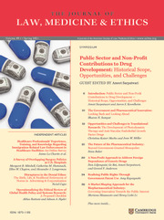 Journal of Law, Medicine & Ethics Volume 49 - Issue 1 -  Public Sector and Non-Profit Contributions to Drug Development: Historical Scope, Opportunities, and Challenges