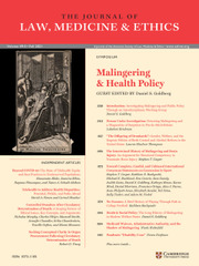 Journal of Law, Medicine & Ethics Volume 49 - Issue 3 -  Malingering & Health Policy