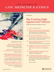 Journal of Law, Medicine & Ethics Volume 51 - Issue 1 -  The Evolving Fight Against Gun Violence