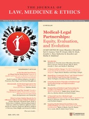 Journal of Law, Medicine & Ethics Volume 51 - Issue 4 -  Medical-Legal Partnerships: Equity, Evaluation, and Evolution