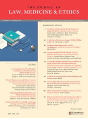Journal of Law, Medicine & Ethics Volume 52 - Issue 1 -