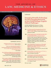 Journal of Law, Medicine & Ethics Volume 52 - Issue 4 -  Emerging Portable Technology for Neuroimaging Research in New Field Settings: Legal & Ethical Challenges