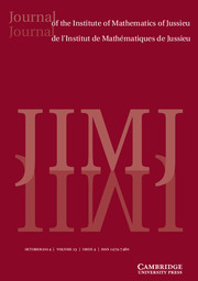 Journal of the Institute of Mathematics of Jussieu Volume 13 - Issue 4 -