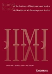 Journal of the Institute of Mathematics of Jussieu Volume 15 - Issue 1 -