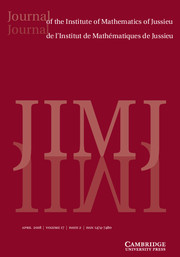 Journal of the Institute of Mathematics of Jussieu Volume 17 - Issue 2 -