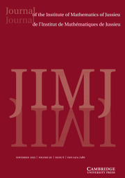 Journal of the Institute of Mathematics of Jussieu Volume 20 - Issue 6 -