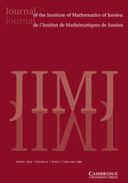 Journal of the Institute of Mathematics of Jussieu Volume 21 - Issue 2 -