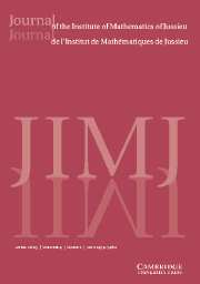 Journal of the Institute of Mathematics of Jussieu Volume 4 - Issue 2 -