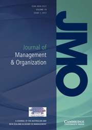 Journal of Management & Organization Volume 19 - Issue 1 -