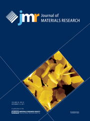 Journal of Materials Research Volume 26 - Issue 23 -
