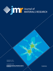 Journal of Materials Research Volume 26 - Issue 4 -