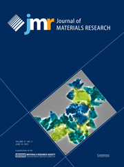 Journal of Materials Research Volume 27 - Issue 11 -