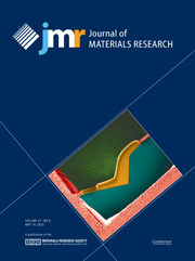 Journal of Materials Research Volume 27 - Issue 9 -