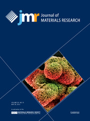 Journal of Materials Research Volume 28 - Issue 10 -