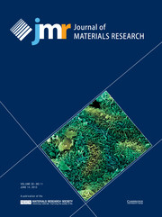 Journal of Materials Research Volume 28 - Issue 11 -