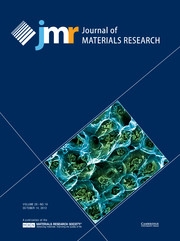 Journal of Materials Research Volume 28 - Issue 19 -