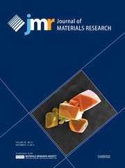 Journal of Materials Research Volume 28 - Issue 21 -