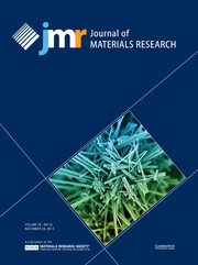 Journal of Materials Research Volume 28 - Issue 22 -