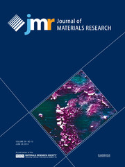 Journal of Materials Research Volume 29 - Issue 12 -