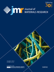 Journal of Materials Research Volume 30 - Issue 20 -