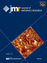 Journal of Materials Research Volume 30 - Issue 21 -