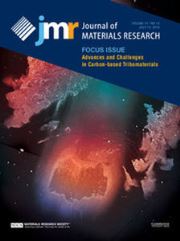 Journal of Materials Research Volume 31 - Issue 13 -  Focus Issue: Advances and Challenges in Carbon-based Tribomaterials