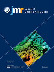 Journal of Materials Research Volume 32 - Issue 16 -