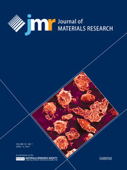 Journal of Materials Research Volume 32 - Issue 7 -