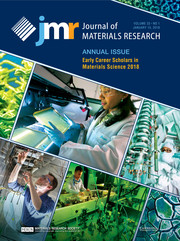 Journal Of Materials Research: Volume 33 - Annual Issue: Early Career ...