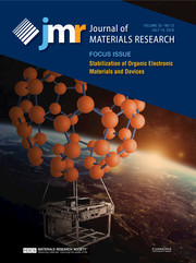 Journal of Materials Research Volume 33 - Issue 13 -  Focus Issue: Stabilization of Organic Electronic Materials and Devices