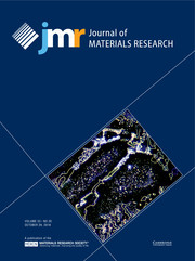 Journal of Materials Research Volume 33 - Issue 20 -