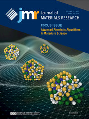 Journal Of Materials Research: Volume 33 - Focus Issue: Advanced ...