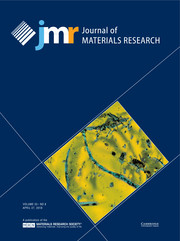 Journal of Materials Research Volume 33 - Issue 8 -