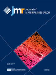 Journal of Materials Research Volume 34 - Issue 10 -