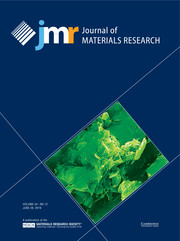 Journal of Materials Research Volume 34 - Issue 12 -