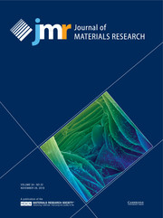 Journal of Materials Research Volume 34 - Issue 22 -