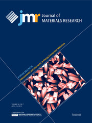 Journal of Materials Research Volume 34 - Issue 7 -  Focus Section: Interconnects and Interfaces in Energy Conversion Materials