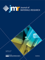 Journal of Materials Research Volume 34 - Issue 8 -