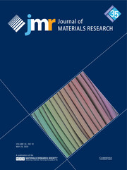 Journal of Materials Research Volume 35 - Issue 10 -