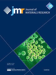 Journal of Materials Research Volume 35 - Issue 6 -