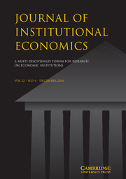 Journal of Institutional Economics Volume 12 - Issue 4 -