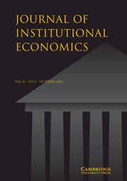 Journal of Institutional Economics Volume 16 - Issue 5 -
