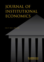 Journal of Institutional Economics Volume 17 - Issue 2 -